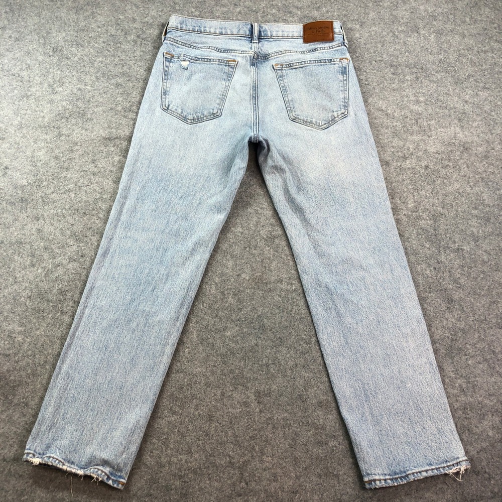 Abercrombie and Fitch Vintage Straight Mens Jeans 32x30 (fits 34x29) Light Wash - Picture 2 of 15